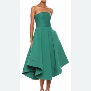 C/MEO Collective Strapless making waves dress emerald green Sz XS